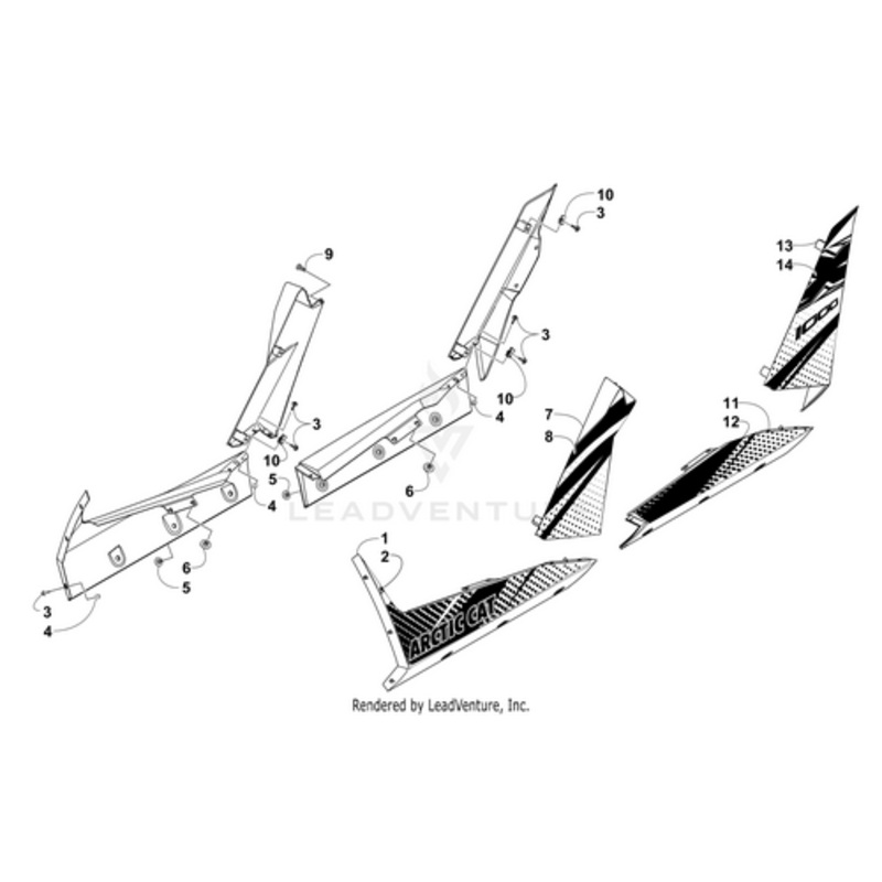 Decal Panel – Lower Rear – Left by Arctic Cat