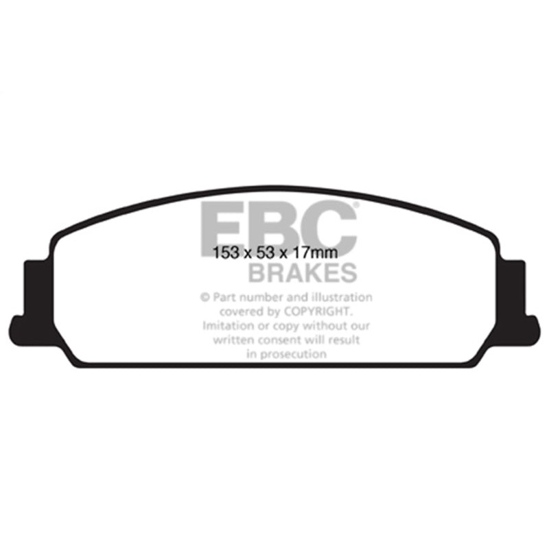 EBC 08-10 Pontiac G8 3.6 Redstuff Front Brake Pads