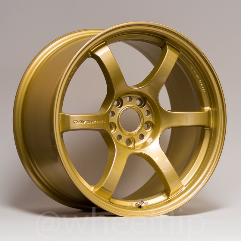 Gram Lights 57DR 18×9.5 +38 5×100 E8 Gold (SET)