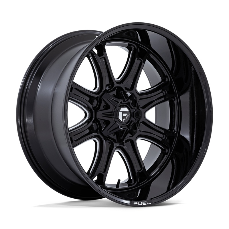 Fuel Wheels Darkstar 24″ 8×180 Gloss Black Milled