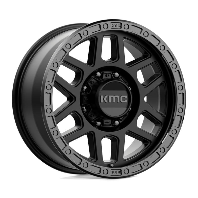 KMC Wheels KM544 Mesa 18″ 8×165.1 Satin Black With Gloss Black Lip