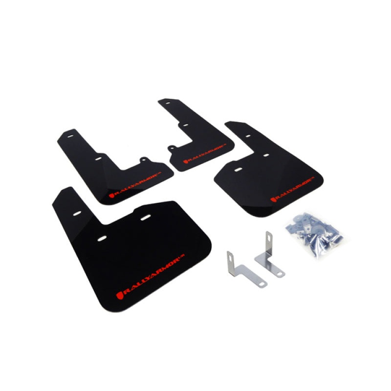 Rally Armor UR Black Mud Flap w/ Red Logo Subaru Legacy 15-2019 | MF34-UR-BLK/RD