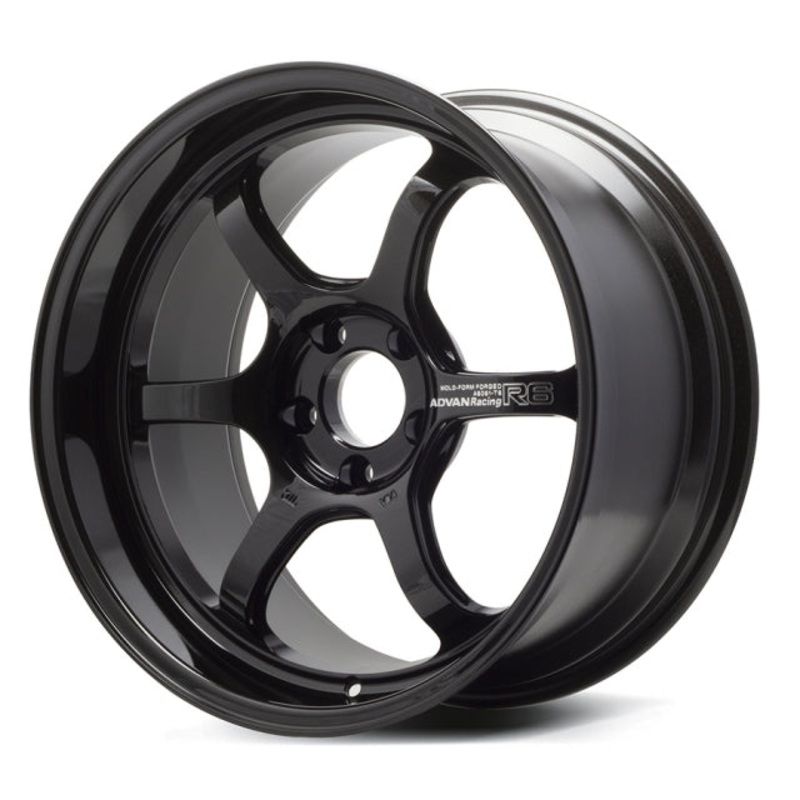 Advan Racing R6 Wheel – 18×8.0 +45 | 5×114.3 | Racing Titanium Black