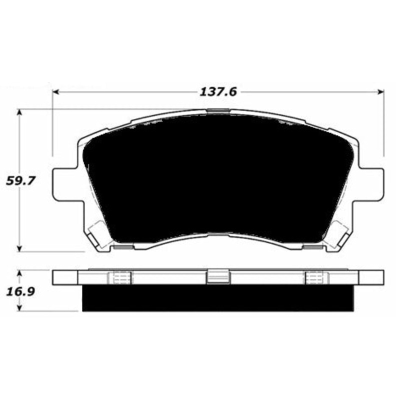 Porterfield Brake Pads for 2001 SUBARU LEGACY WAGON GT