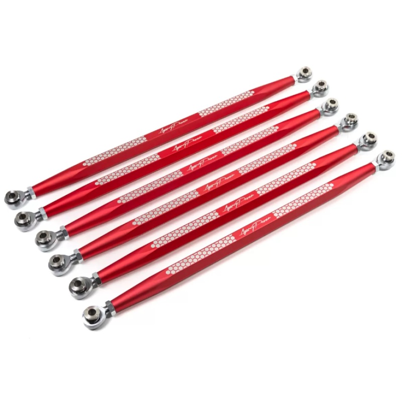 Agency Power 17-23 Can-Am Maverick X3 Red Adjustable Rear Radius Rod Set
