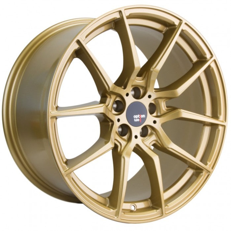 Option Lab R716 18×9.5 5×114.3 +35 Top Secret Gold Wheel – Universal