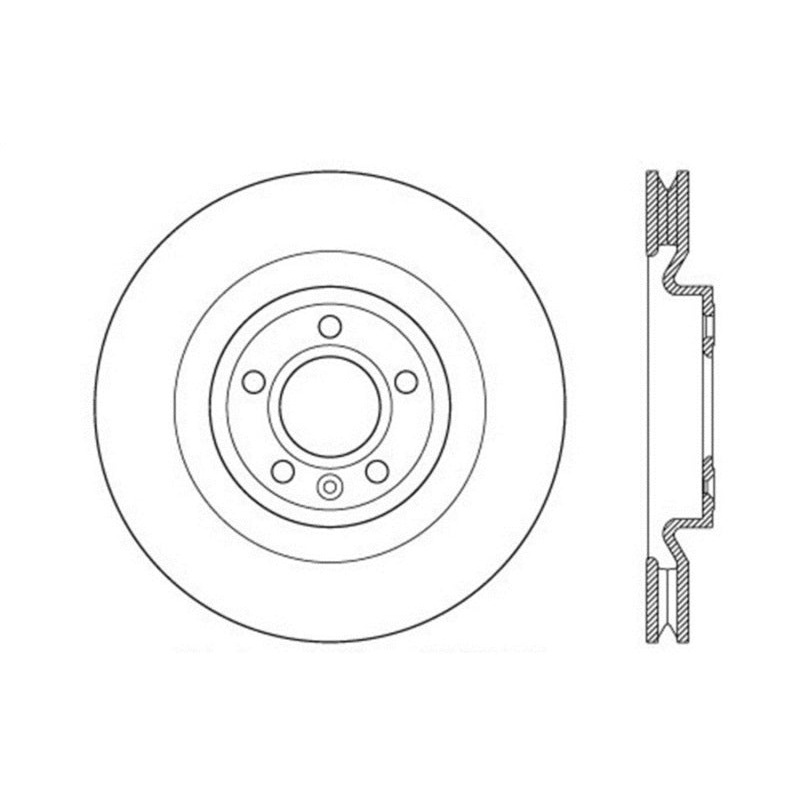 StopTech 12-13 Ford Mustang GT 5.0L V8 Drilled Left Front Rotor