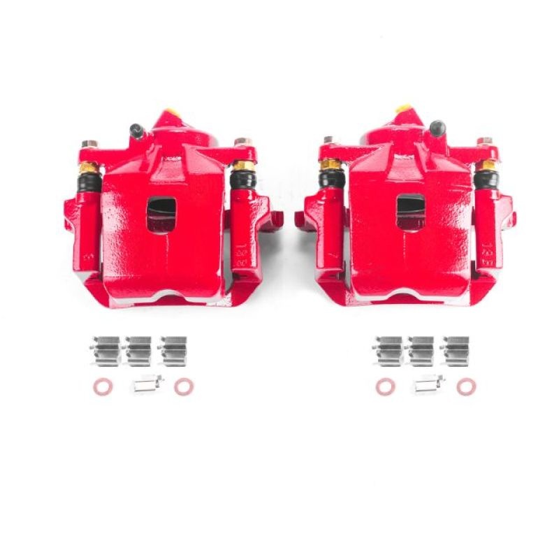 Power Stop 01-05 Toyota RAV4 Front Red Calipers w/Brackets – Pair