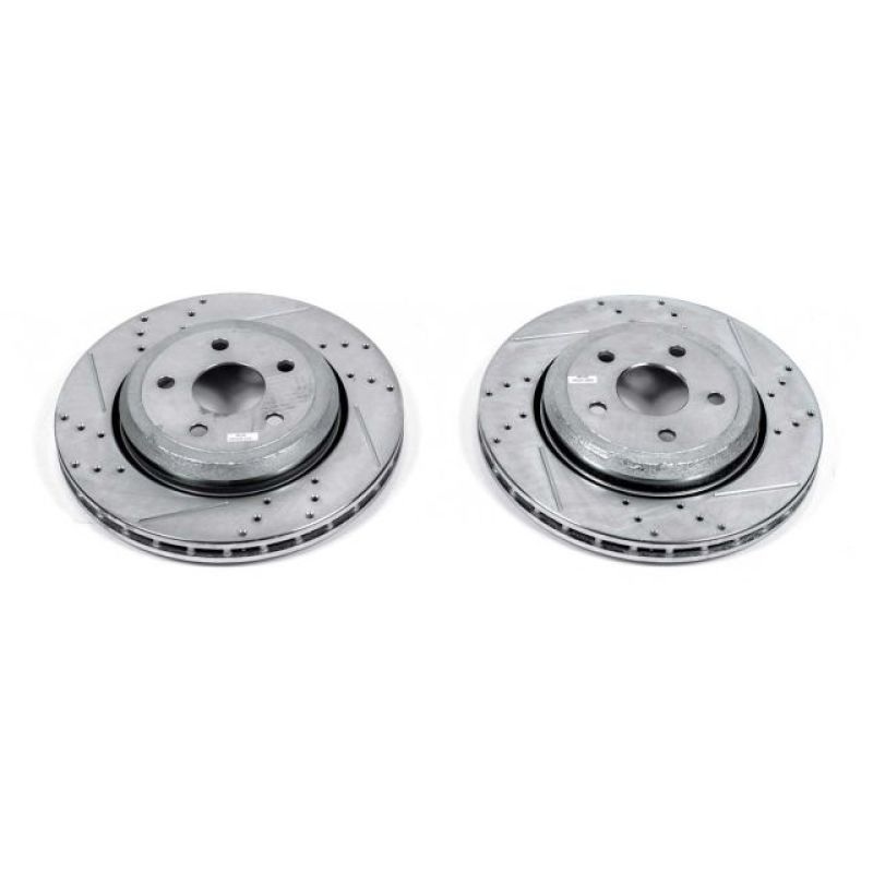 Power Stop 18-19 Dodge Durango Rear Evolution Drilled & Slotted Rotors – Pair
