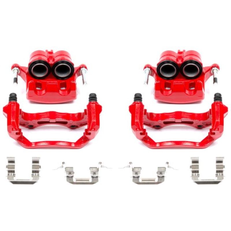 Power Stop 05-07 Infiniti G35 Front Red Calipers w/Brackets – Pair