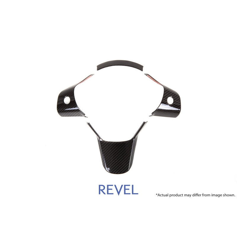 Revel GT Dry Carbon Steering Wheel Insert Covers Tesla Model 3 – 3 Piece