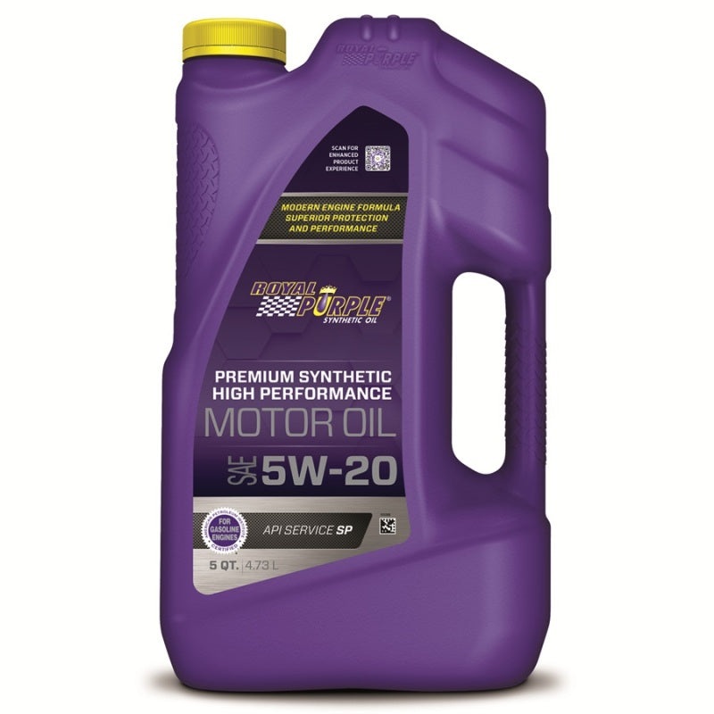 Royal Purple Premium Synthetic High Performance Multi-Grade 5W-20 Motor Oil – 5 Quart