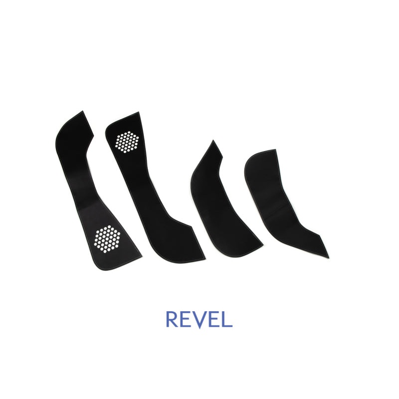 Revel GT Design Kick Panel Cover (White Stitch) 16-19 Tesla Model 3 – 4 Pieces