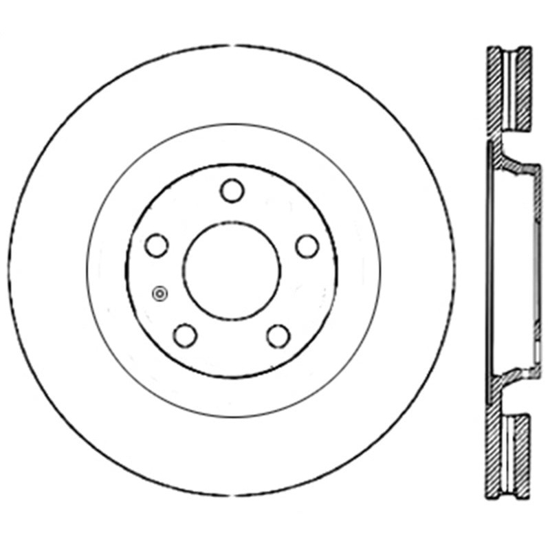 StopTech 08-11 Audi S5 / 2010 Audi S4 Drilled Left Rear Cryo Rotor
