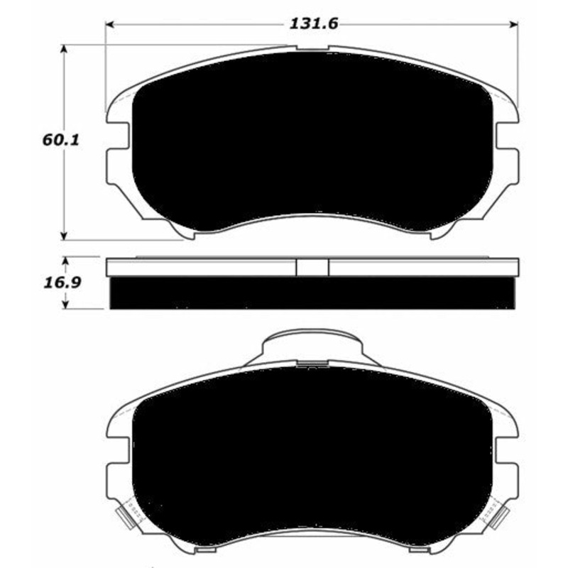 Porterfield Brake Pads for 2007 HYUNDAI ELANTRA
