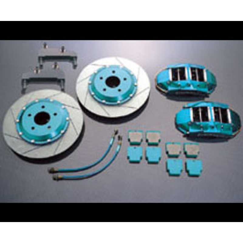 Project Mu Forged Slim Front Caliper Kit Acura Integra Type R (DC5) 4POT 4PAD 332x28mm Rotor