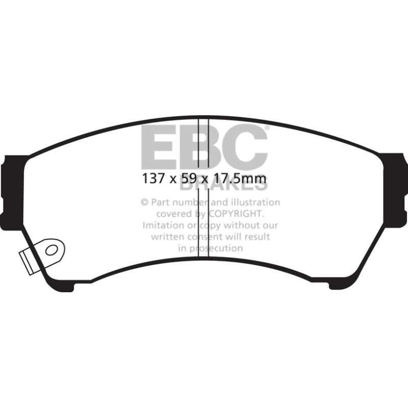 EBC 06-09 Ford Fusion 2.3 Ultimax2 Front Brake Pads