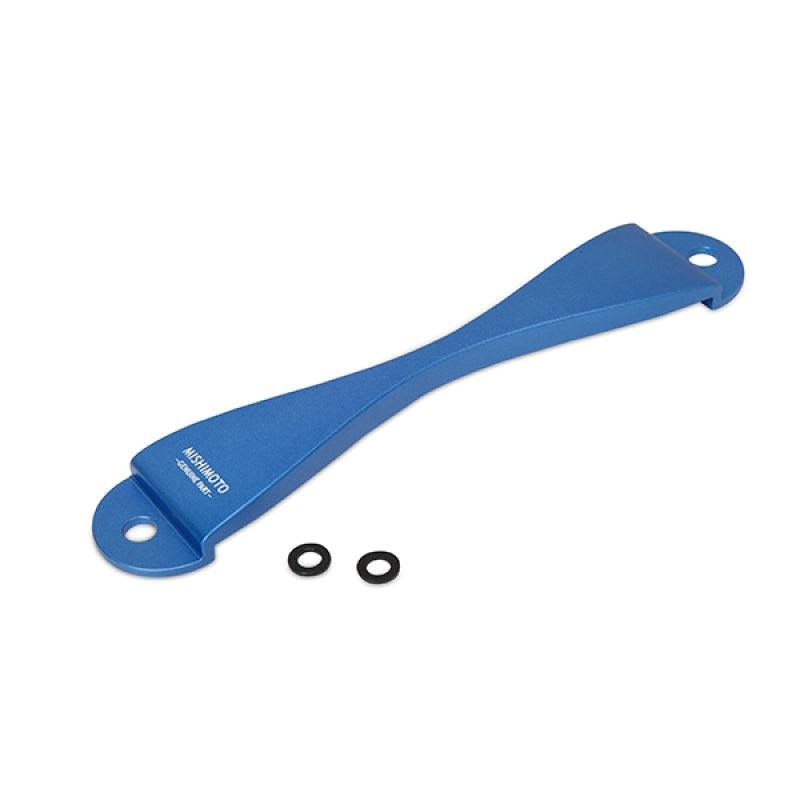 Mishimoto Subaru CNC Battery Tie-Down – Blue