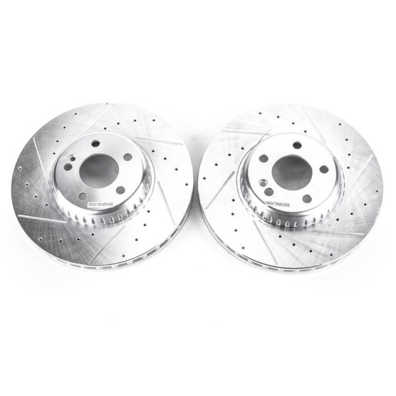 PowerStop Power Stop 15-18 Mercedes-Benz C300 Front Evolution Drilled & Slotted Rotors – Pair