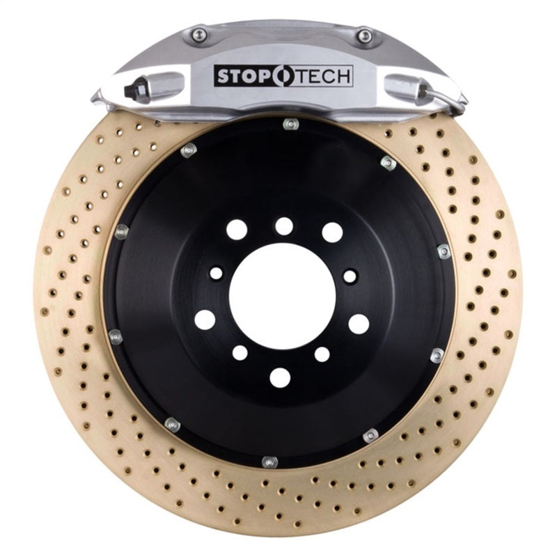 StopTech 02-09 Lexus SC430 Front BBK w/Red ST-40 Calipers 355x32mm Zinc Drilled Rotors Pads SS Lines
