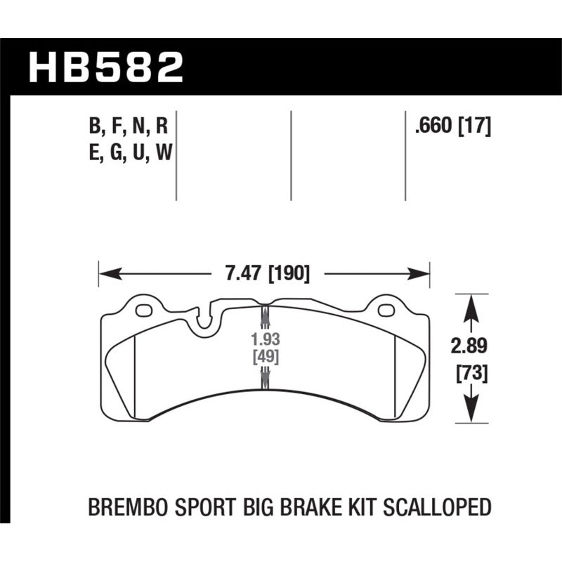 Hawk Brembo Caliper HPS 5.0 Performance Street Brake Pads