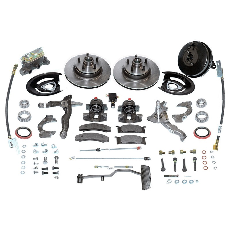 New Direct Fit Front Drum to Disc Brake Conversion Kit W/Rotors. A132-M
