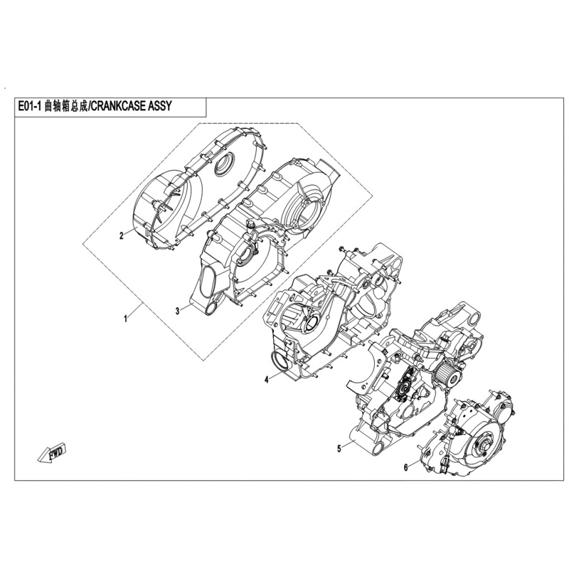2017 And Older Long Block (Early 2017 Models Long Output Shaft) (Replaces 0800-Alb000-0840) by CF Moto