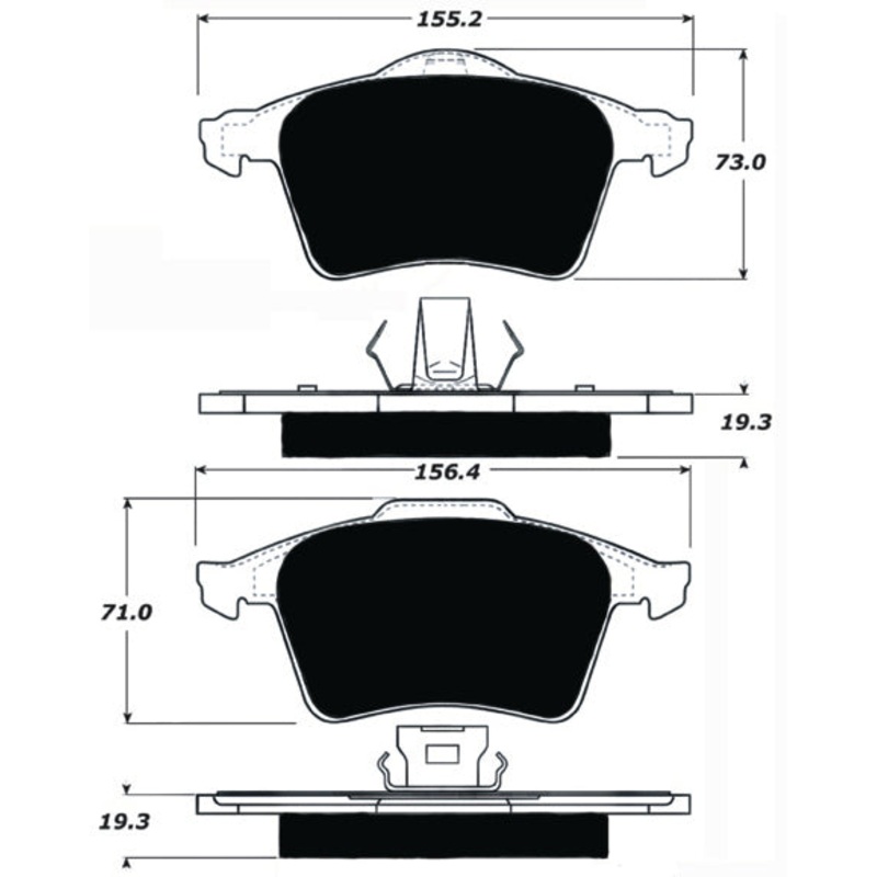 Porterfield Brake Pads for 2011 SAAB 9-3 Aero XWD 345mm F/Discs