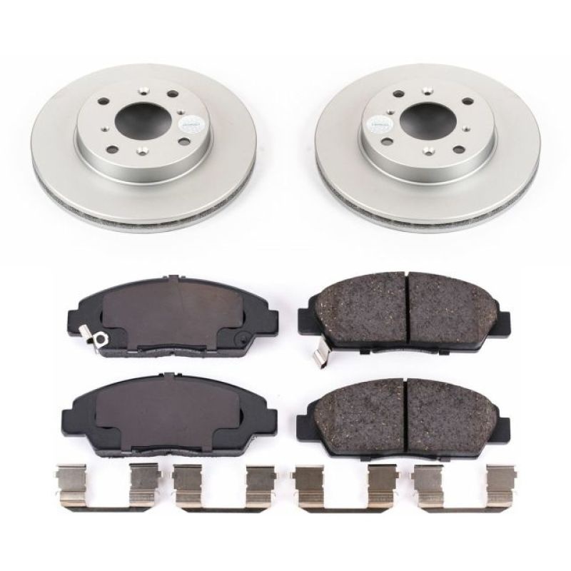 Power Stop Front Z17 Evolution Geomet Coated Brake Kit Honda Prelude 1992-1996 | CRK1033