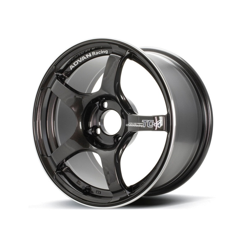 Advan TC4 15×8 +35 4×100 Gunmetallic & Ring (SET)