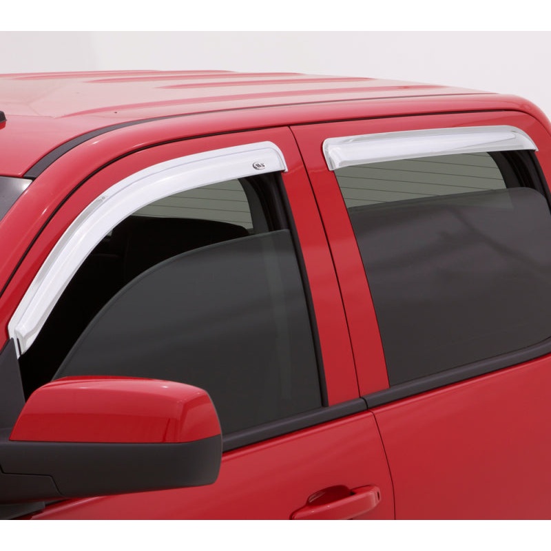 AVS 07-16 GMC Acadia Ventvisor Outside Mount Front & Rear Window Deflectors 4pc – Chrome