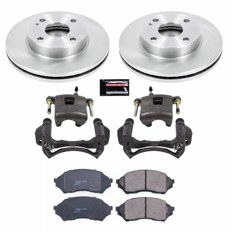 Power Stop Front Autospecialty Brake Kit w/ Calipers Mazda Protege 1999-2001 | KCOE5202