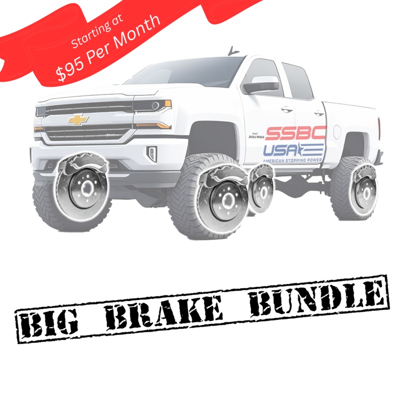 American Made 4 Wheel B8-Brawler 8 Piston Direct Fit Billet Aluminum Big Brake Bundle. A414-3031-BBB