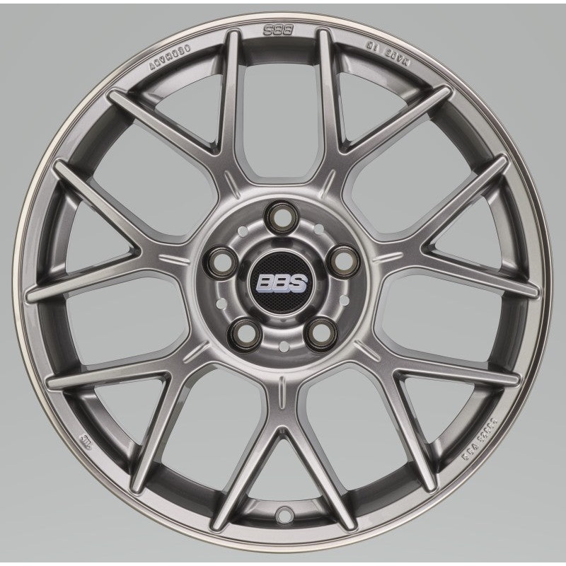 BBS XR 19×8.5 5×112 ET44 Platinum Gloss Wheel -82mm PFS/Clip Required