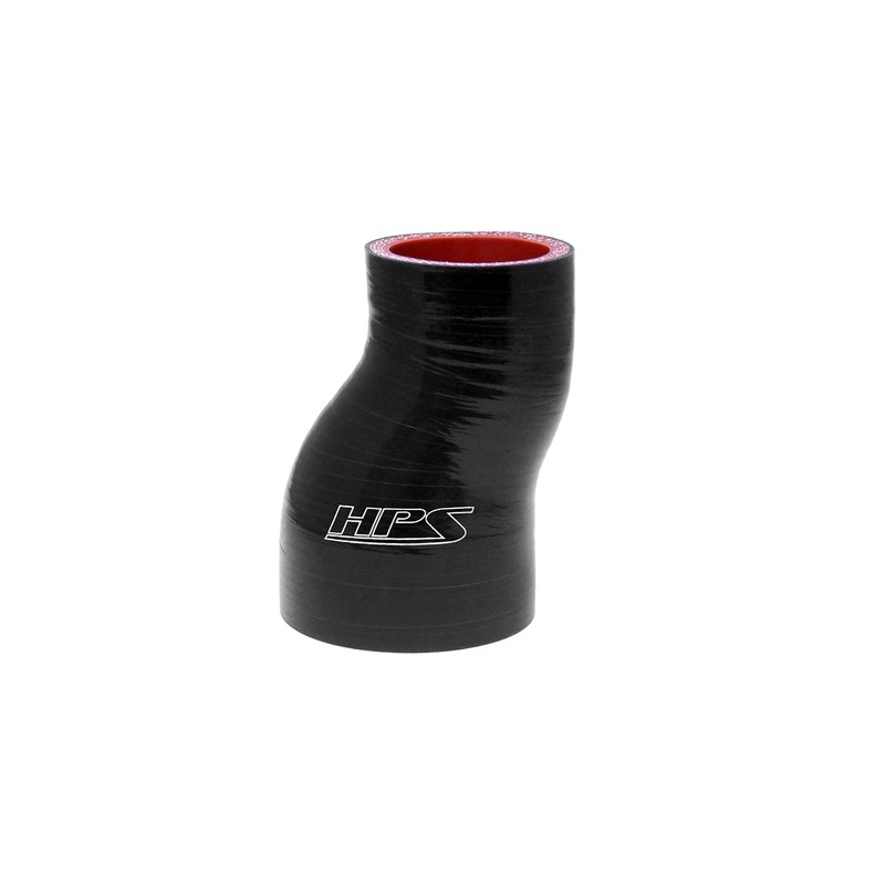 HPS 1-3/4″ – 2″ 4-ply Reinforced Silicone Offset Coupler Hose | Universal (HTSOR-175-200-BLK)