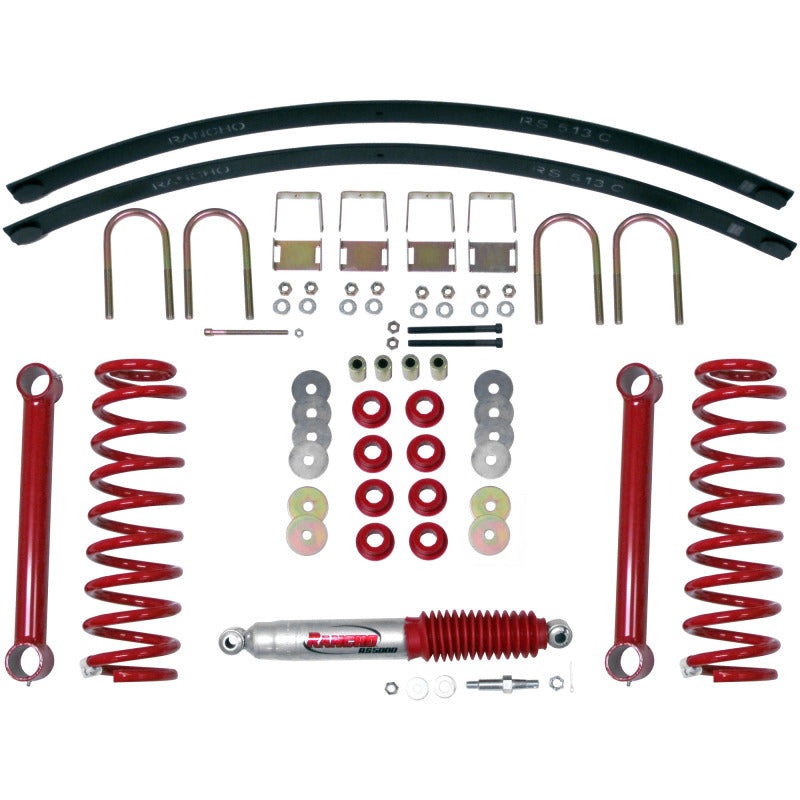 Rancho 07-17 Jeep Wrangler Fr and R Suspension System Component – Box One