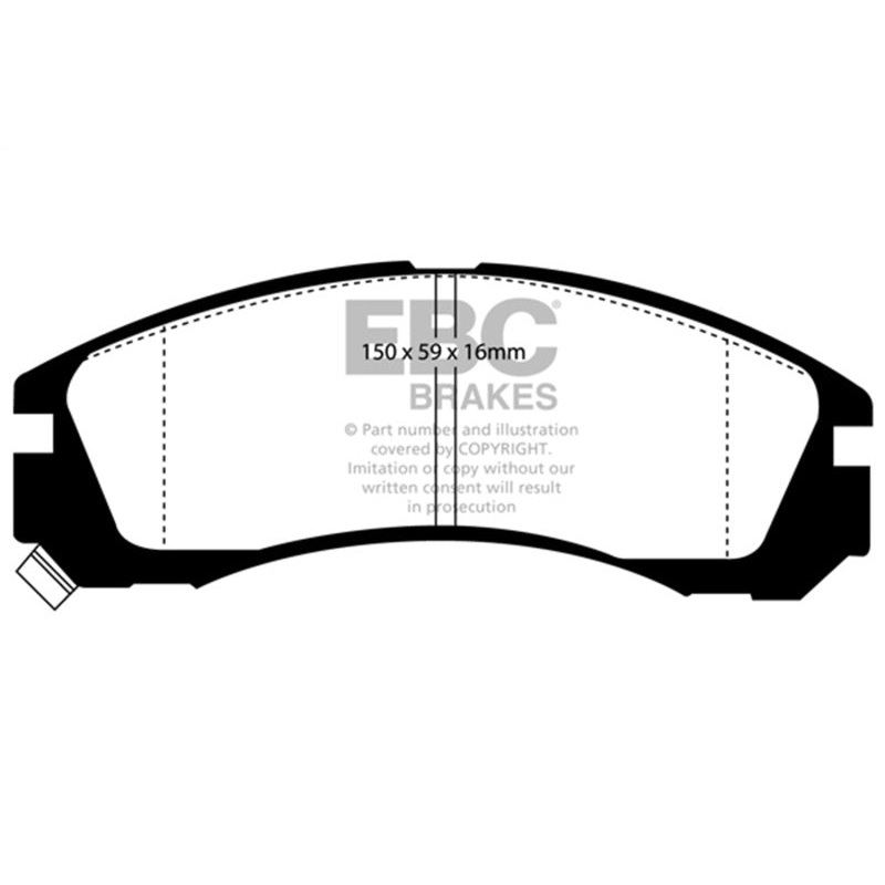EBC 98-02 Dodge B150 B1500 Cargo 1500 Van 1/2 Ton Yellowstuff Rear Brake Pads