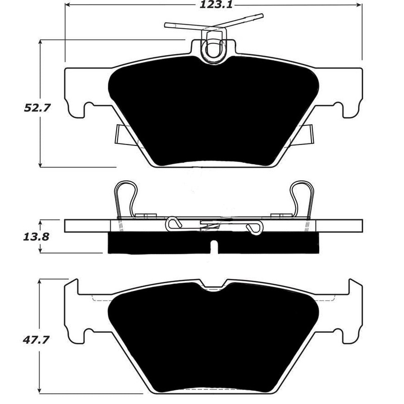 Porterfield Brake Pads for 2017 SUBARU LEGACY SEDAN