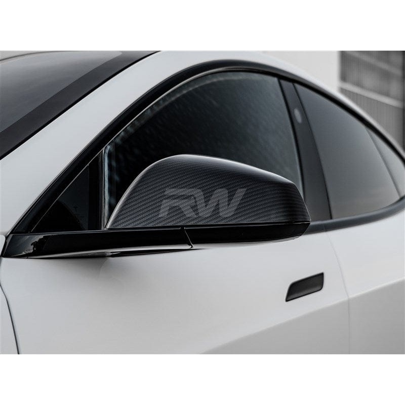 RW Carbon CF Mirror Covers – Tesla Model S/ S Plaid