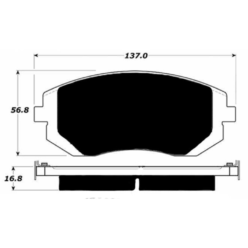 Porterfield Brake Pads for 2006 SUBARU FORESTER 2.5XT Turbo