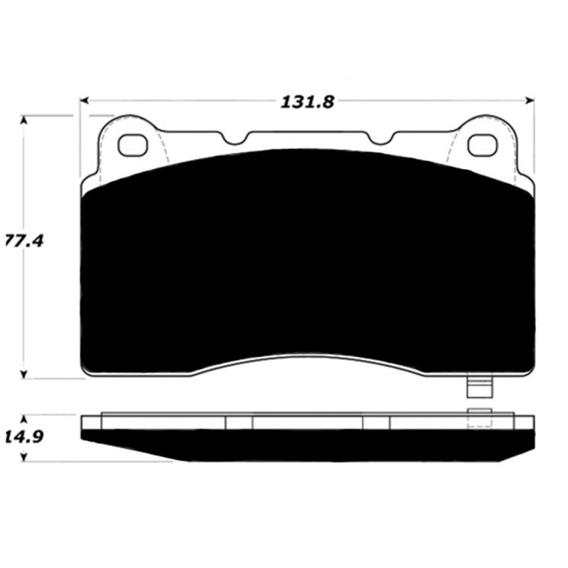 Porterfield Brake Pads for 2008 SUBARU WRX Sti