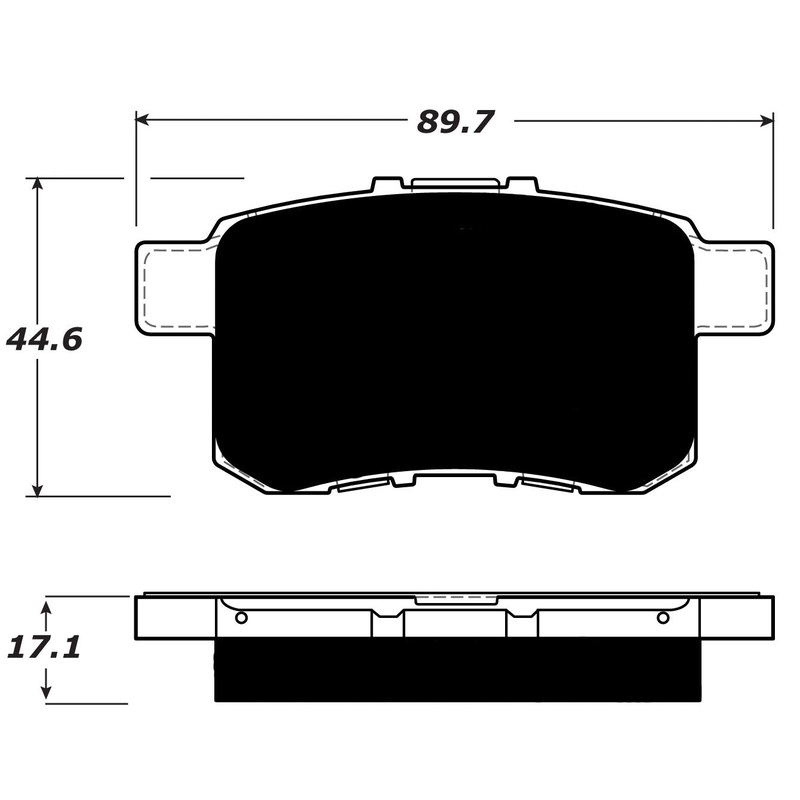Porterfield Brake Pads for 2017 HONDA ACCORD Sedan LX