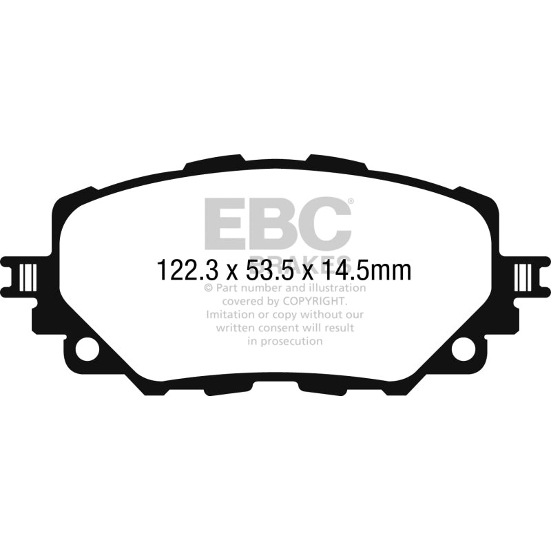 EBC 2016+ Fiat 124 Spider 1.4L Turbo Ultimax2 Front Brake Pads