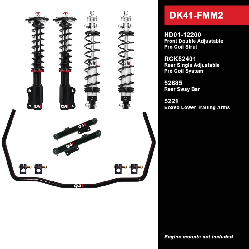 QA1 DK41-FMM2 DK41-FMM2 Level 1 Full Vehicle Drag Kit 87-89 Mustang W/ Shocks