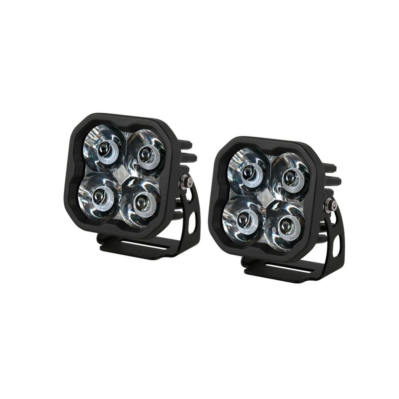 Stage Series SS3 Amber Backlit Ditch Light Kit – Spot Optic – for 2021-2022 Ford Bronco