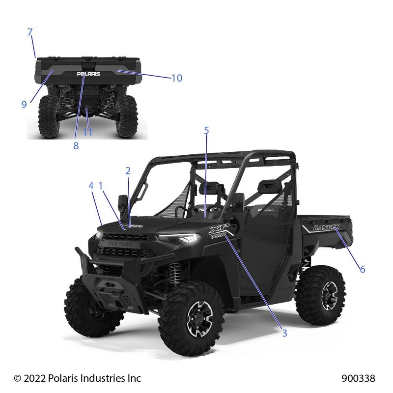 Tailgate Decal, Left by Polaris