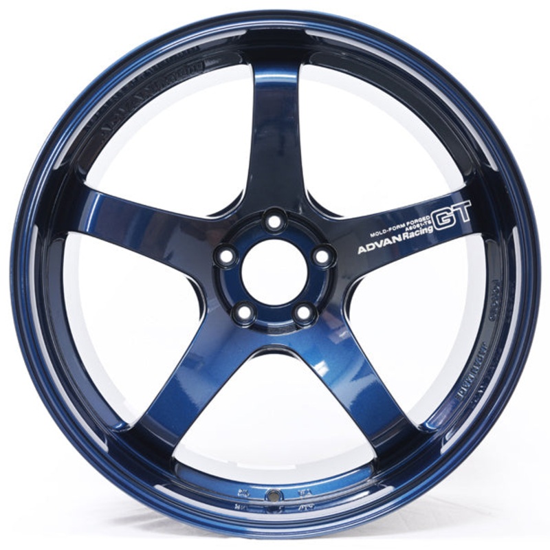Advan GT Premium Wheel – 21×10.5 +24 | 5×114.3 | Racing Titanium Blue & Ring