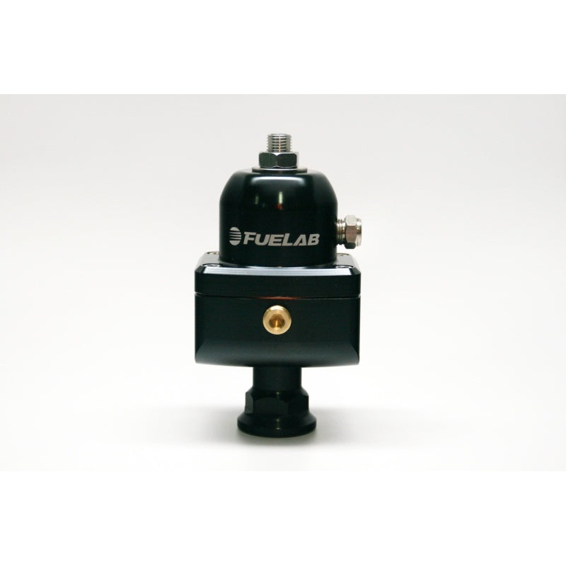 Fuelab 555 High Pressure Adjustable FPR Blocking 25-65 PSI (1) -8AN In (2) -8AN Out – Black