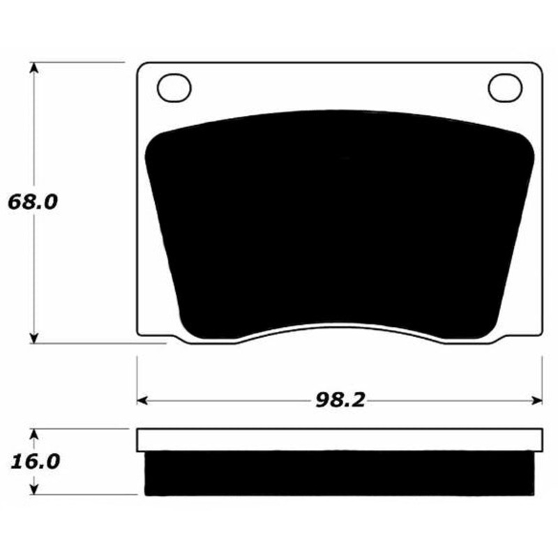 Porterfield Brake Pads for 1968 JAGUAR 420