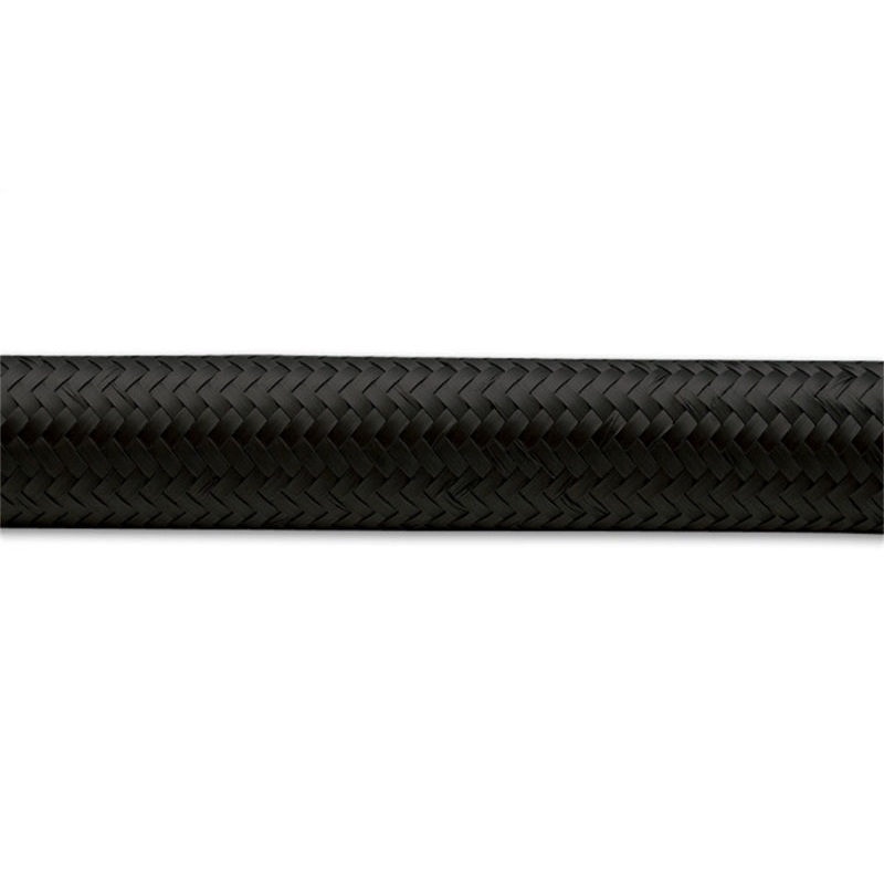 Vibrant 6 AN 20ft Roll of Black Nylon Braided Flex Hose Universal | 11976